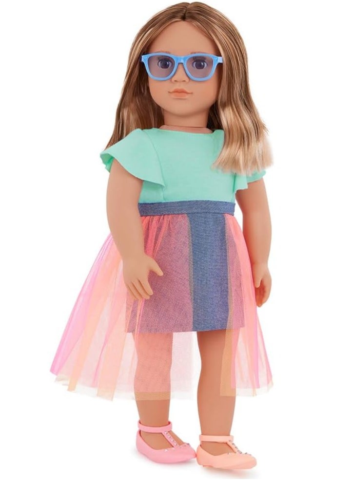 Our Generation Our Generation - Lisa Doll With Denim And Tulle Skirt Outfit  - Image 1