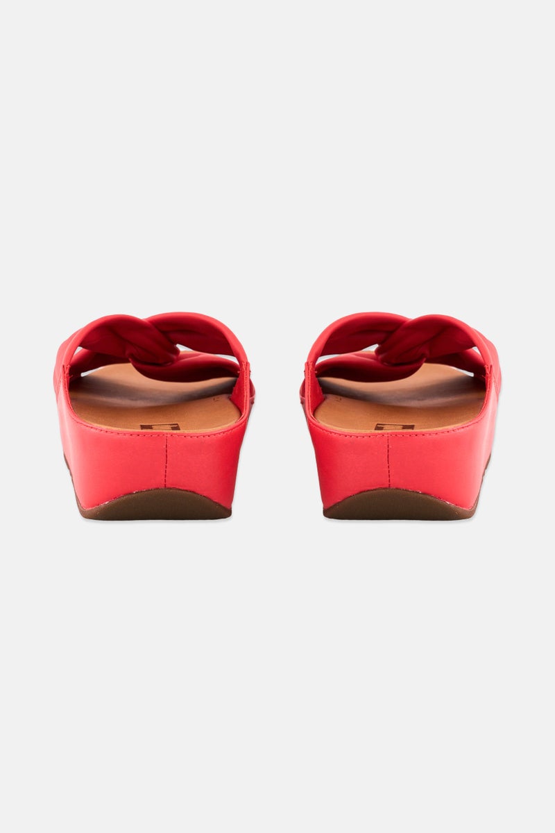 FitFlop Women Twiss Slide Slip On Sandals, Red - Image 4