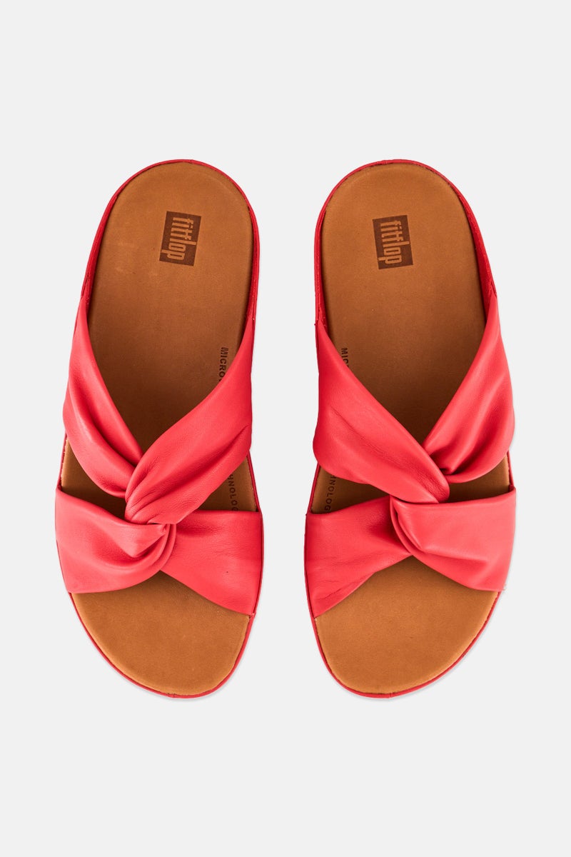 FitFlop Women Twiss Slide Slip On Sandals, Red - Image 3