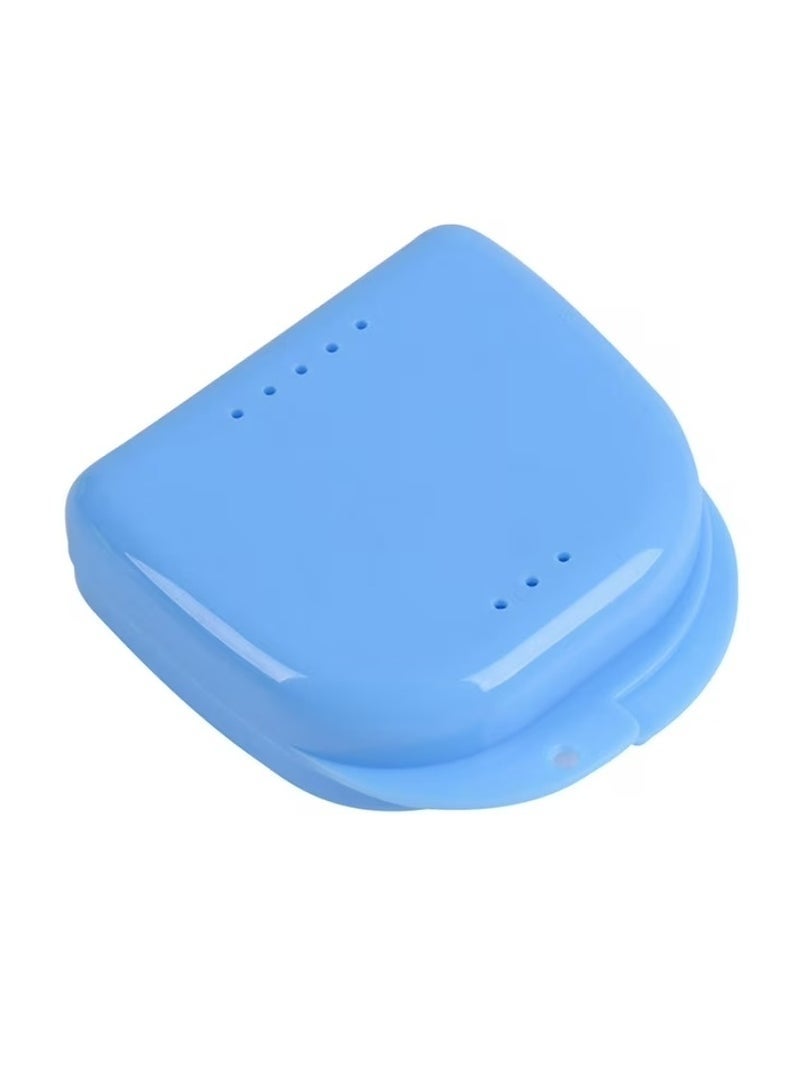 Layali Retainer Case for Dental Braces, Orthodontic Retainer Storage Case, Clear Retainer Holder Box for Dental Braces, Retainer Holder, Mobile Retainer Storage Box for Post-Orthodontic Teeth Retention, Retainer Case, Night Guard Storage Case, Dental Braces Container, Storage Box for Orthodontic Braces, Portable Box for Removable Teeth Aligners and Retainers, Night Guard, Portable Retainer Bag, Travel-Friendly Case for Protecting Retainers from Breakage with Ventilation Holes and Easy to Clean, Dental Appliance Storage Case - Color Blue - Image 2
