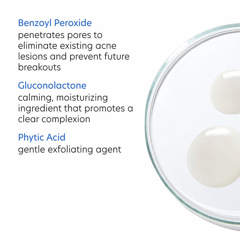 PCA SKIN 5% Benzoyl Peroxide Face Wash, Foaming Acne Facial Cleanser for Oily and Acne Prone Skin, Eliminates Existing Acne and Helps Prevent Future Breakouts, Cleanses and Calms, 7.0 Oz Bottle - Image 5