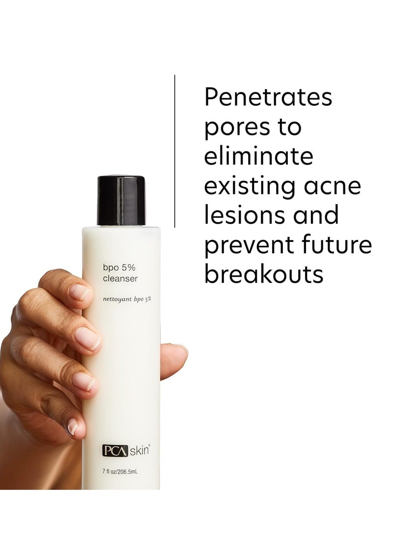 PCA SKIN PCA SKIN 5% Benzoyl Peroxide Face Wash, Foaming Acne Facial Cleanser for Oily and Acne Prone Skin, Eliminates Existing Acne and Helps Prevent Future Breakouts, Cleanses and Calms, 7.0 Oz Bottle  - Image 3