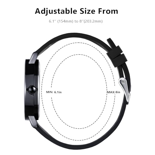 cicininc Watch with Second Hand Nursing for Women, Analog Watches for Nurses, 12/24 Hour Military Time, Easy Read Dial, Colorful Silicone Band - Image 4