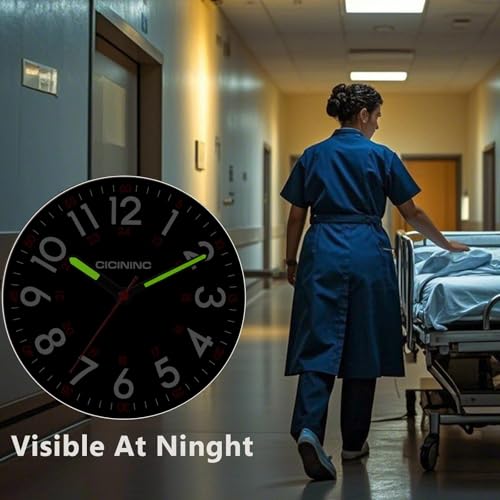 cicininc Watch with Second Hand Nursing for Women, Analog Watches for Nurses, 12/24 Hour Military Time, Easy Read Dial, Colorful Silicone Band - Image 3