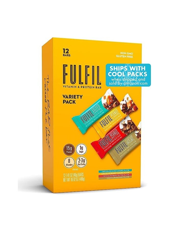 Fulfil FULFIL Vitamin and Protein Snack Sized Bars, Best Sellers Variety Pack 12 Pc  - Image 1