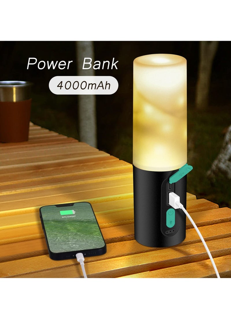 SYOSI - Camping String Lights Multifunctional Camping Atmosphere Light Rechargeable Lantern with String Light 33Ft IP44 Waterproof Camping Lights Portable Flashlight for Camping Hiking Emergency - Image 1