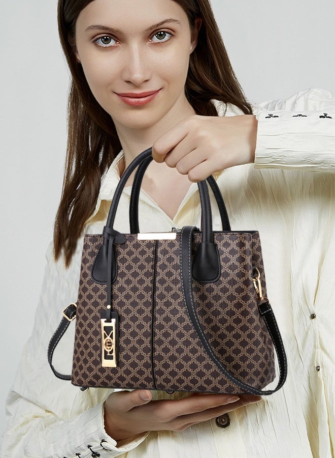 DUNISO Women's Fashion Handbag Faux Leather Crossbody Bag For Women Large Capacity Tote Bags Top Handle Satchel Fashionable Travel Shoulder Bag For Ladies - Image 5