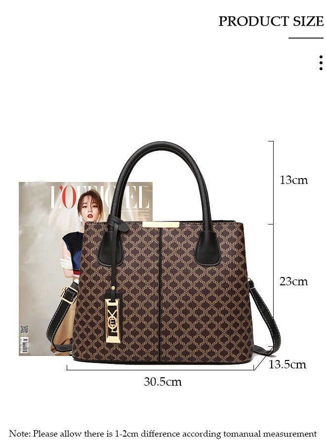 DUNISO Women's Fashion Handbag Faux Leather Crossbody Bag For Women Large Capacity Tote Bags Top Handle Satchel Fashionable Travel Shoulder Bag For Ladies - Image 2