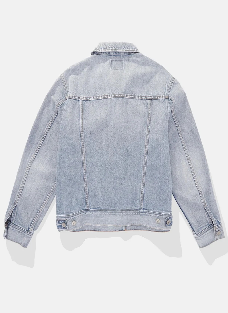امريكان ايجل Pocket Detailed Denim Trucker Jacket