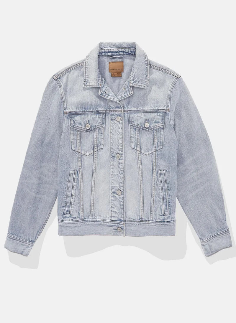 امريكان ايجل Pocket Detailed Denim Trucker Jacket