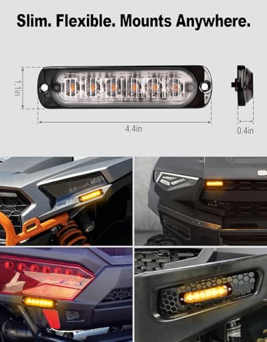 BystralX UTV Turn Signal Kit with 110dB Horn, Plug and Play, Pre-Wired UTV ATV Blinker Kit with Lever Column Switch, Street Legal Turn Signals Kit Compatible with Polaris, Can-Am, Teryx, CFMOTO - Image 3