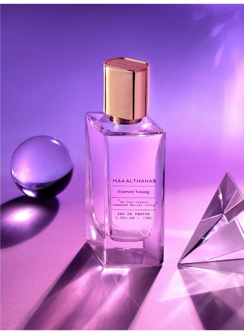 ماء الذهب فوريفر يونغ  |  أو دو بارفان | عطر نسائي ثابت يدوم طويلاً وبرائحة حيوية | 75 مل | للنساء اللواتي يجسدن الأناقة والشباب - Image 4