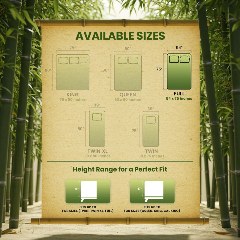 Utopia Bedding Waterproof Cooling Mattress Protector Full Size Bed, Premium 200 GSM Viscose Made from Bamboo Mattress Cover, Fits 15 Inches Deep, Fitted Style with Stretchable Pockets - Image 3