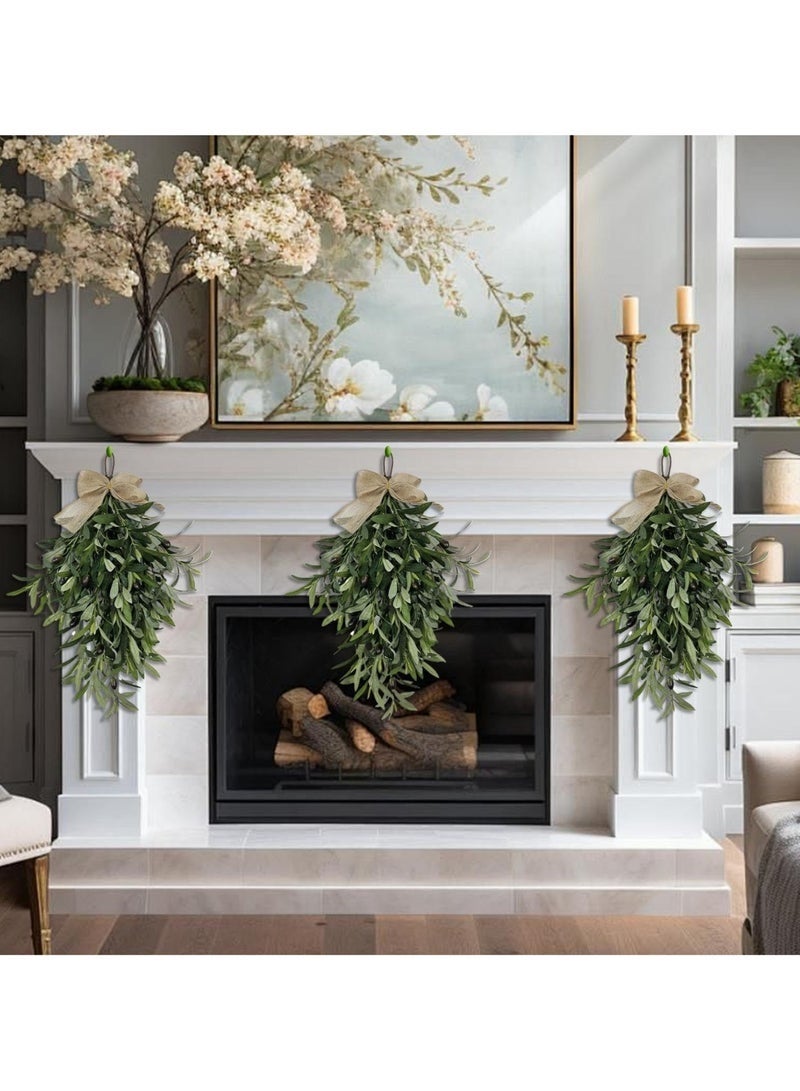 كيلا إكليل على شكل دمعة - إكليل زيتون صناعي معلق على الحائط - 60 سم/23.62 بوصة، إكليل زيتون أخضر، زينة احتفالية للمناسبات، مثالي لحفلات الزفاف وأعياد الميلاد والمهرجانات الربيعية، مصنوع من الزيتون الصناعي. - Image 5