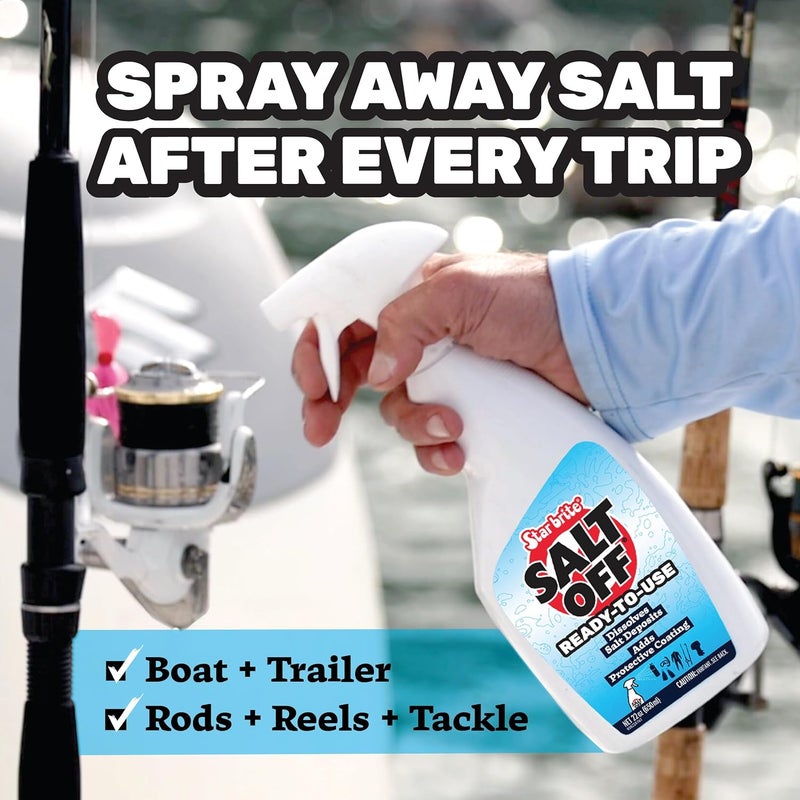 Star Brite Salt Off - Removes Salt Deposits and Leaves a Protective PTEF Coating - Also Ideal to Flush Outboard and Inboard Engines With Mixer Applicator - Image 4