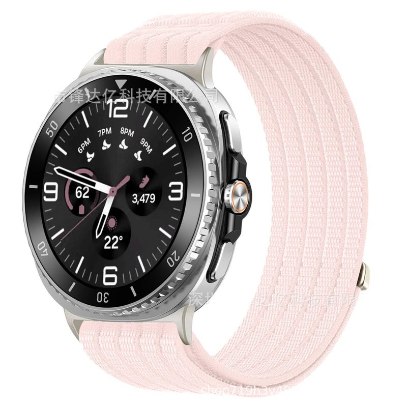 Portable Smartwatch Band in Nylon for daily smartwatch wear and replacement strap Pink Home Use Travel Use Outdoor Use Use Routine Use Personal - Image 1