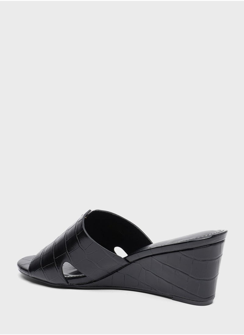 shoexpress - One Strap Wedge Sandals - Image 1