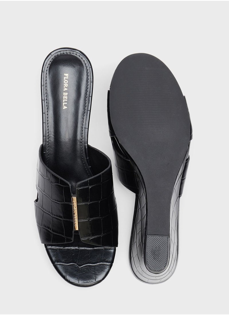 shoexpress - One Strap Wedge Sandals - Image 1
