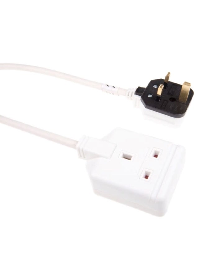 ACE 3 Pin British Plug 1-Socket Extension Cord White 5 m EXS1315W-ASS - Image 2