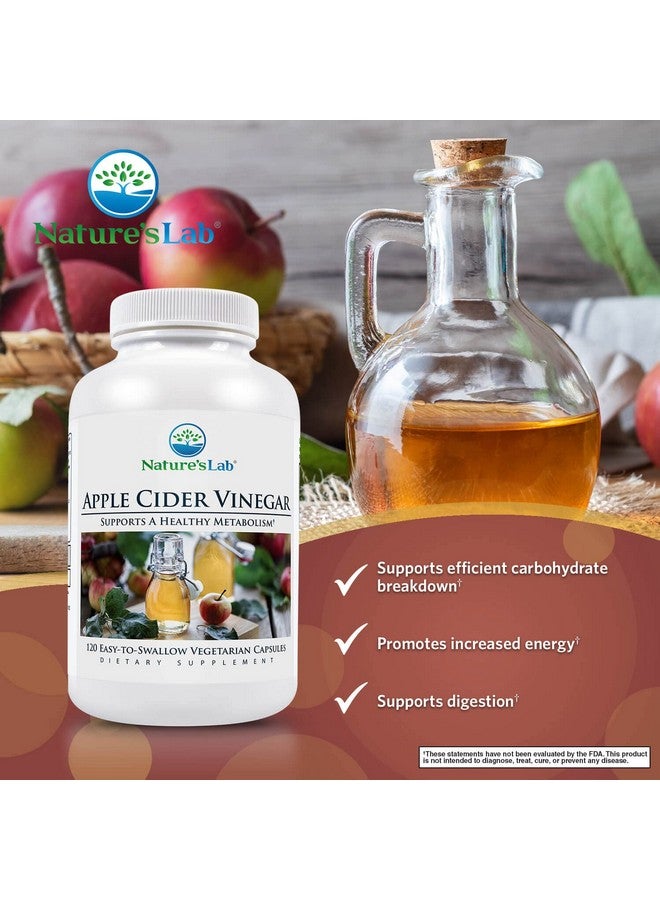 Nature's Lab Apple Cider Vinegar 1200Mg With Chromium 120 Capsules (60 Day Supply) - Image 4