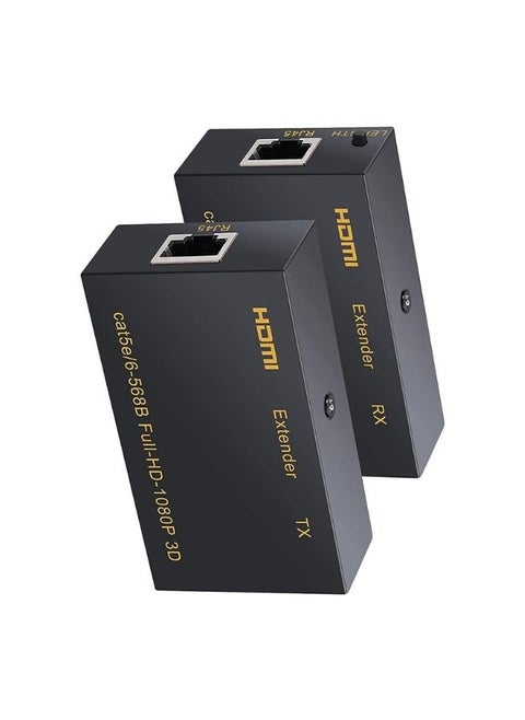 HDMI Ethernet Extender to RJ45 1080P, Connect Over by Cat6 Cat7 Cable - 60m