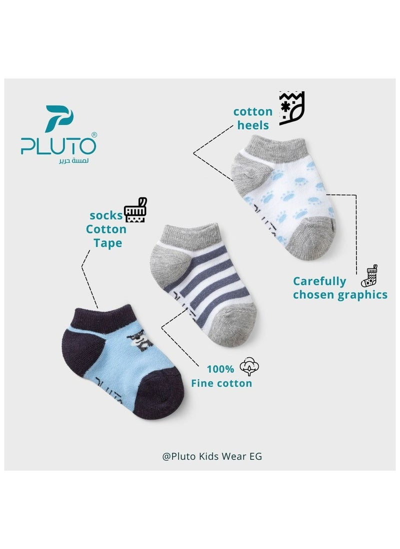Pluto Pack of 6 Cotton Socket Socks for Kids  - Image 4
