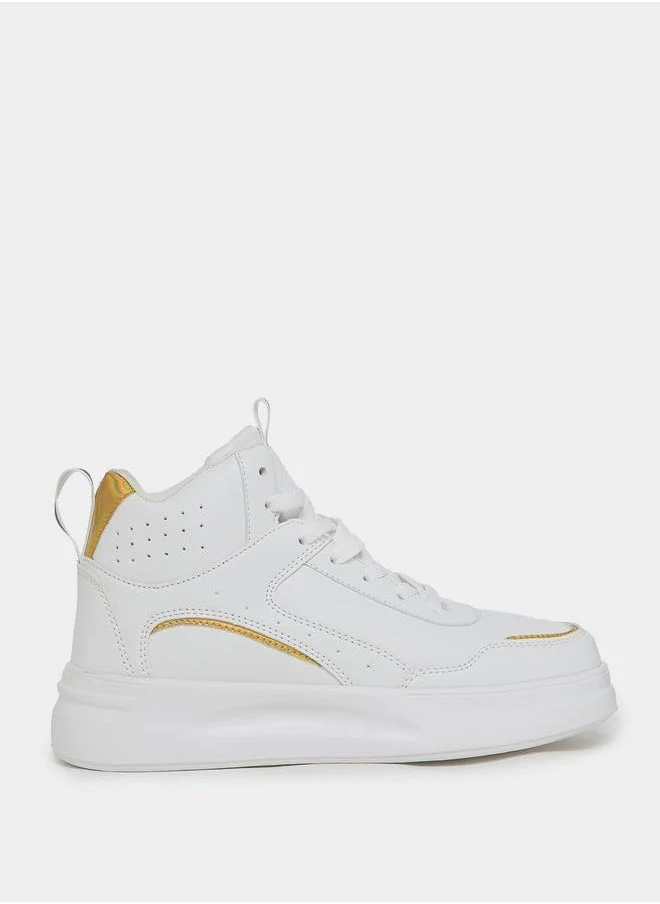 Styli High Top Basketball Themed Style Shoes