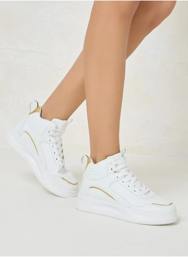 Styli High Top Basketball Themed Style Shoes