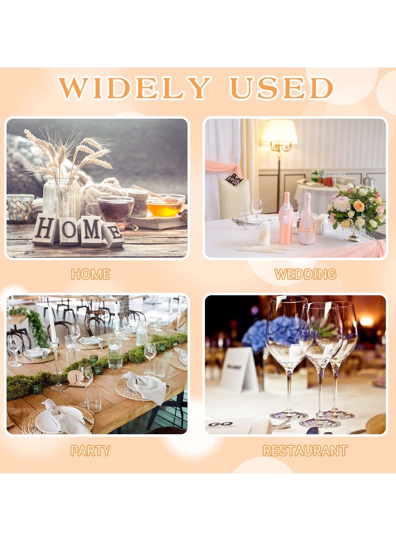 سيوسي 12 قطعة من أطباق الشموع الزجاجية الشفافة، حاملات شموع دائرية مقاس 10 سم، أطباق شمعدان مسطحة صغيرة لقطعة مركزية على طاولة الطعام، حفلات الزفاف، المنتجعات الصحية، ديكور الحفلات المنزلية - Image 5