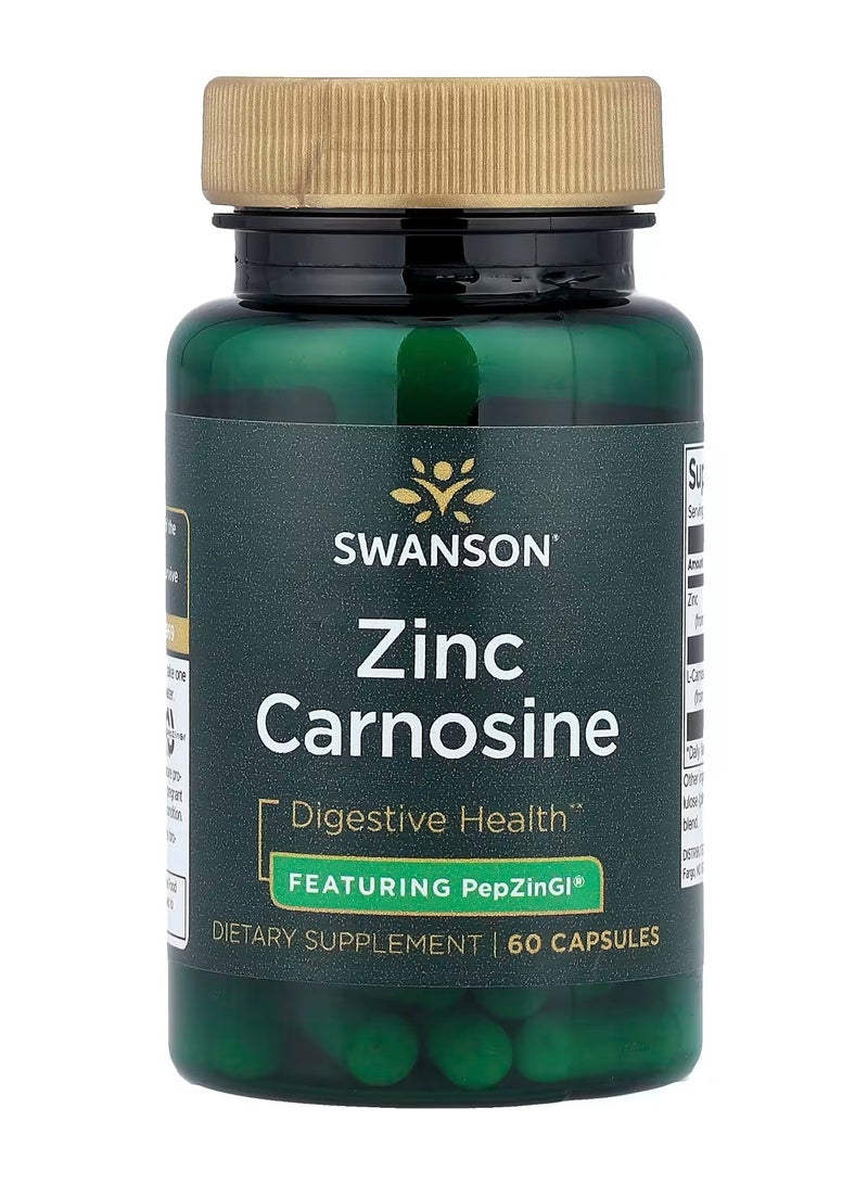 سوانسون زنك كارنوزين، 60 كبسولة