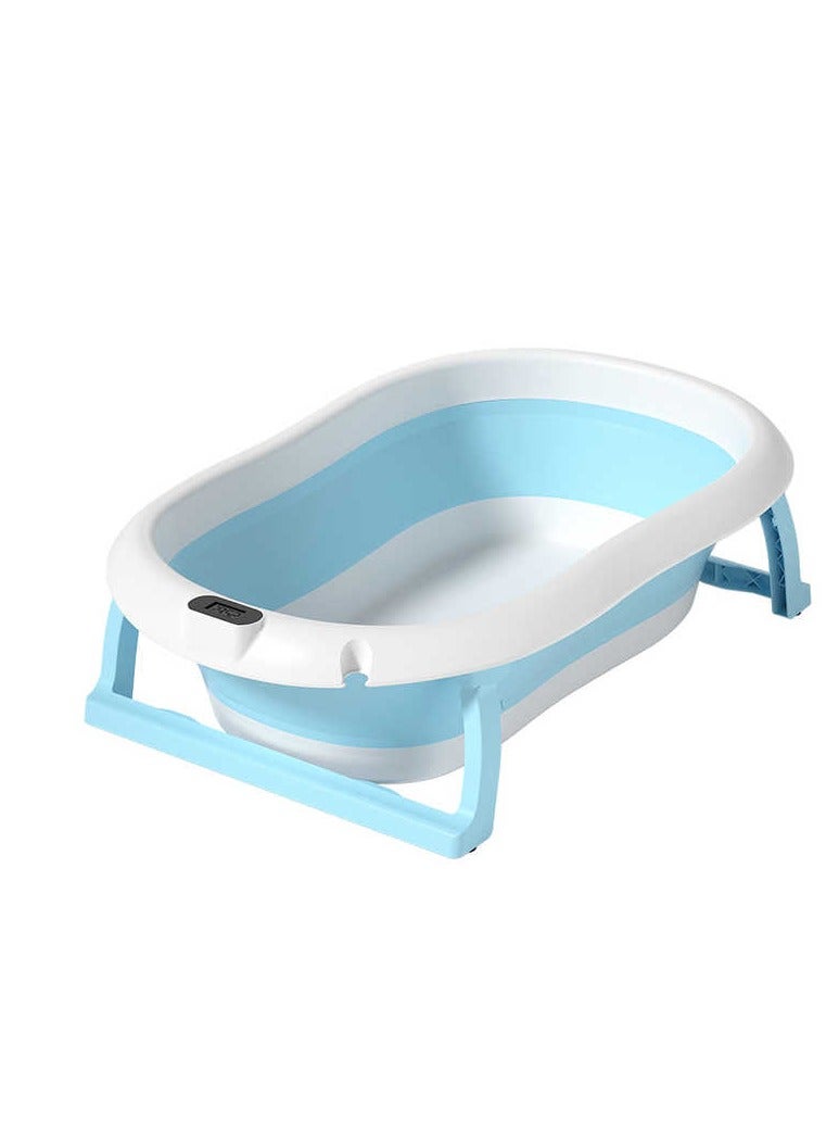 حوض استحمام للأطفال مع شاشة عرض درجة حرارة المياه ووسادة مريحة - Image 2