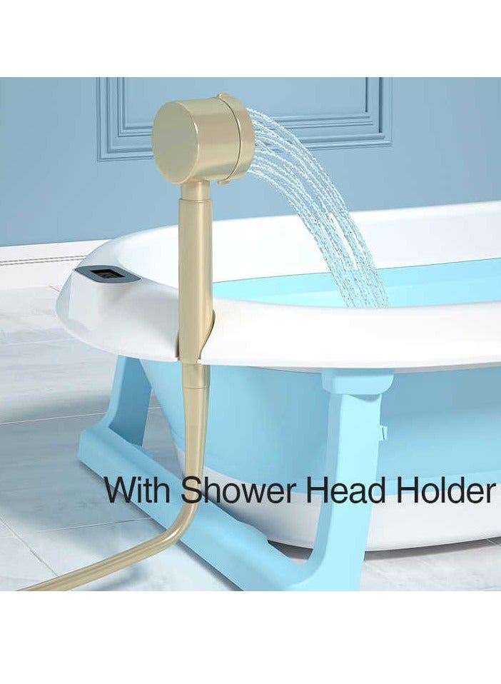 حوض استحمام للأطفال مع شاشة عرض درجة حرارة المياه ووسادة مريحة - Image 4