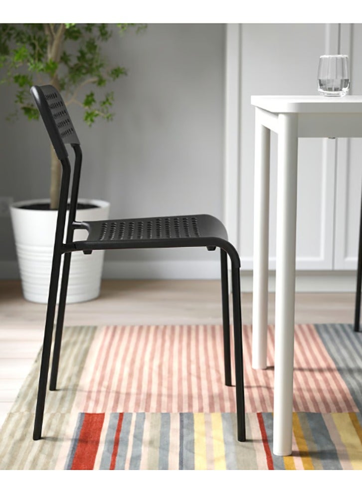 شاربدو طقم 4 كراسي عصرية خفيفة ومتينة تتحمل وزن 120 كيلو بأرجل من الفولاذ لا يحتاج لتركيب أو مسامير بطلاء البوليستر متعددة الاستخدام لغرف المعيشة وغرف النوم المطبخ المكتب - Image 4