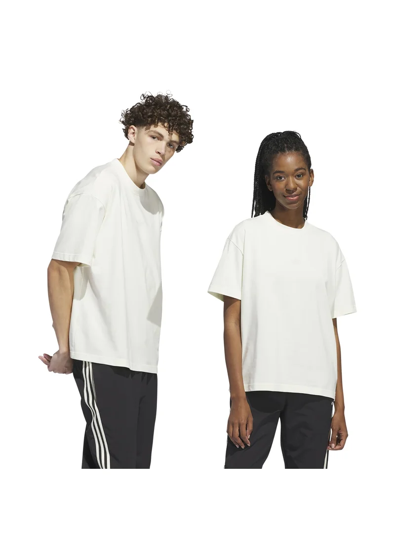 اديداس adidas CLASSIC TEE Beige Originals Unisex T-SHIRTS