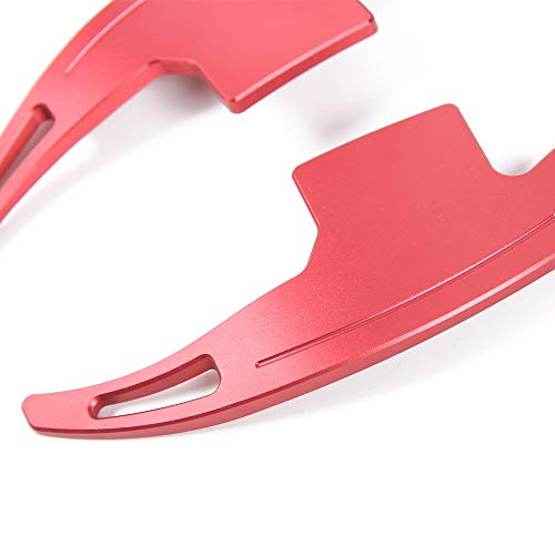 JeCar Steering Wheel Shift Paddle Shifter Extension for 2015+ Ford Mustang (Red) - Image 5