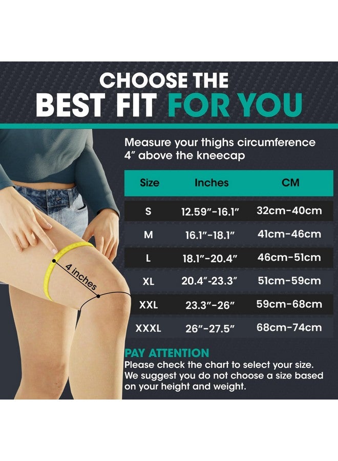 Modvel Compression Knee Brace for Women & Men, 2-Pack Knee Brace for Running Knee Pain, Knee Support Compression Sleeve, Workout Sports Knee Braces for Meniscus Tear, ACL & Arthritis Pain Relief - Image 5