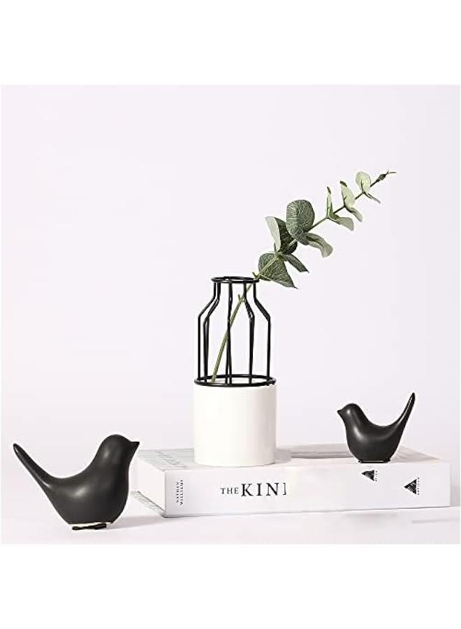 Small animal statues home decoration modern style black decorations suitable for living room, bedroom, office desktop, cabinets and more. - Image 2