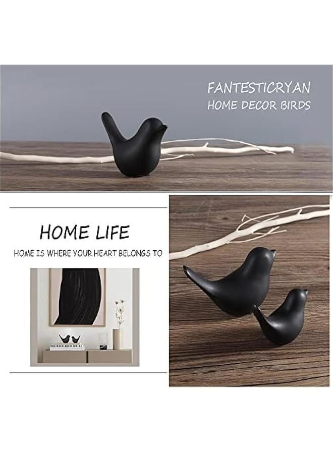 Small animal statues home decoration modern style black decorations suitable for living room, bedroom, office desktop, cabinets and more. - Image 3