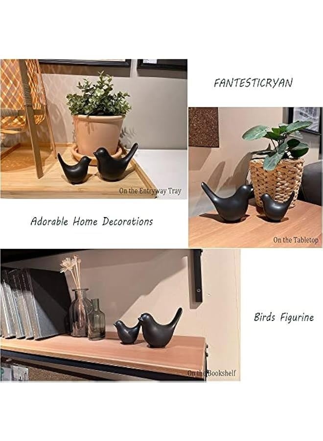 Small animal statues home decoration modern style black decorations suitable for living room, bedroom, office desktop, cabinets and more. - Image 4