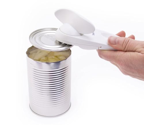 Starfrit Little Beaver Can Opener - Safe - Holds and Leaves No Sharp Edges on Lid - Comfort Grip - 3 year warranty - White - Image 2