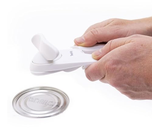 Starfrit Little Beaver Can Opener - Safe - Holds and Leaves No Sharp Edges on Lid - Comfort Grip - 3 year warranty - White - Image 4
