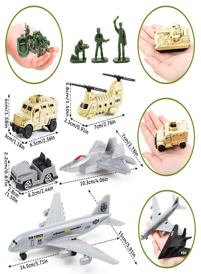 deAO Military Base Set, Army Men Playset with Military Vehicle,Weapon Gear Accessories,Vehicles Accessories and Play Map,Great Army Toys for 3 4 5 Year Old Boys Girls Kids - Image 4