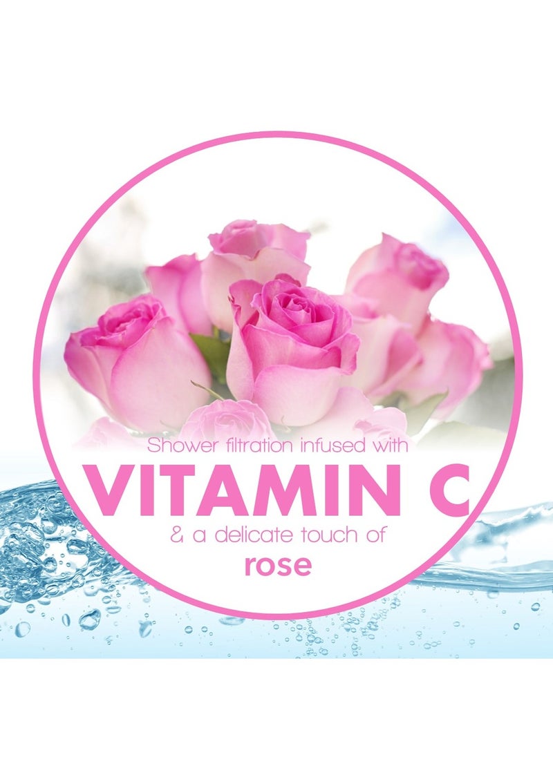 Be-Vita - Korean Vitamin Shower Filter - Anti Hair Loss - Prevents Dry Skin - Chlorine Removal - Rust Removal - Relaxing Aromatherapy - Non-Toxic (Rose) - Image 1