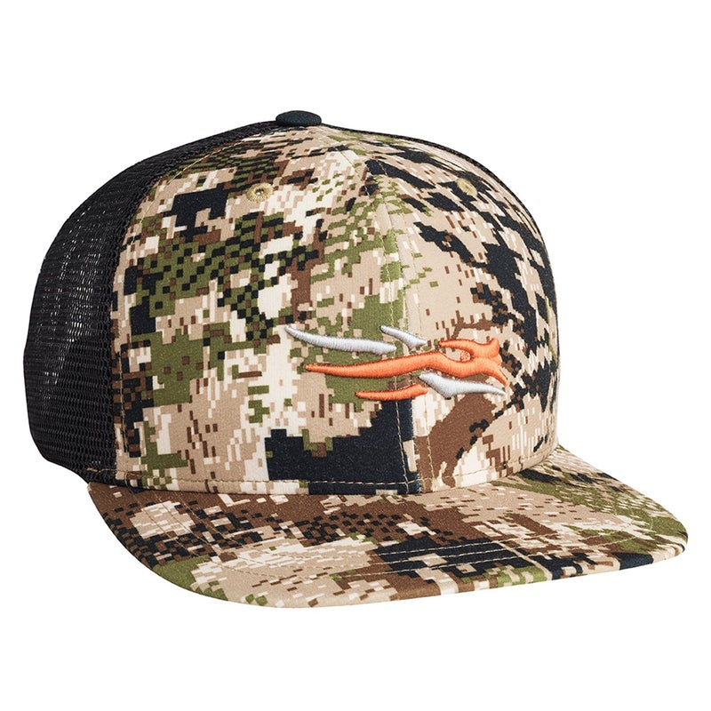 SITKA Trucker Hat - Adjustable Outdoor Camo Snap Back Hat for Men, Optifade Subalpine, One Size Fits All - Image 1