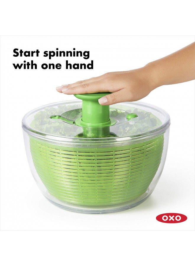 OXO Good Grips Salad Spinner,Green, Large - Image 2