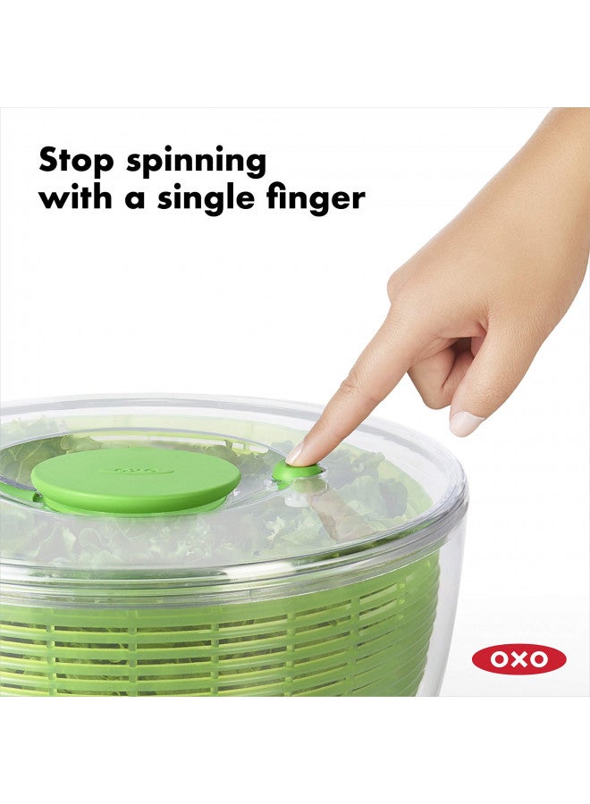 OXO Good Grips Salad Spinner,Green, Large - Image 3