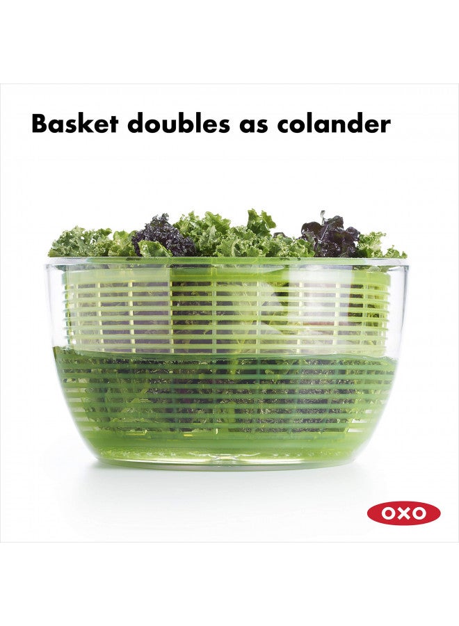 OXO Good Grips Salad Spinner,Green, Large - Image 5