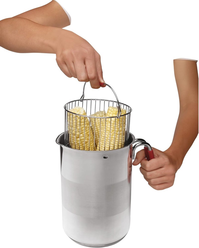 Kuhn Rikon 4th Burner Pot with Glass Lid and Steamer Basket - 12 Cup Capacity - Image 5