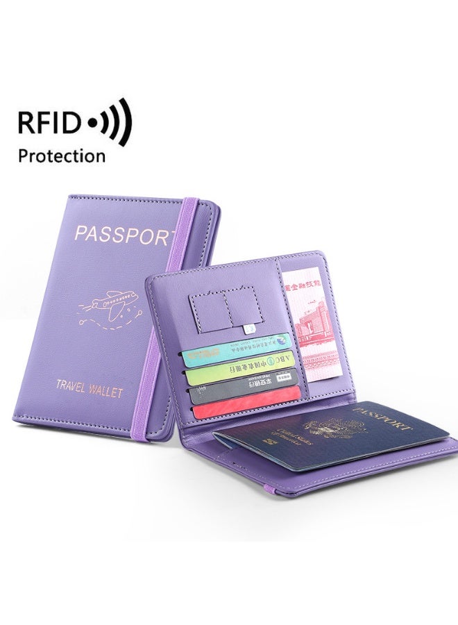 Mordely passport holder Stylish Passport Wallet with Multiple Card Slots Blocking Keep Your Documents Organized and Secure