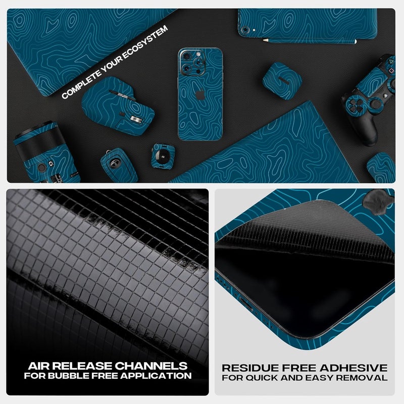 Capes Tablet Skins for OnePlus Pad (OPD2203) | Ultra-Thin Protective Film | Anti-Scratch Vinyl Decal Skin | Not Case/Cover (Aqua, Back Skin) - Image 5